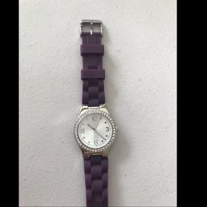 Purple Silicone watch